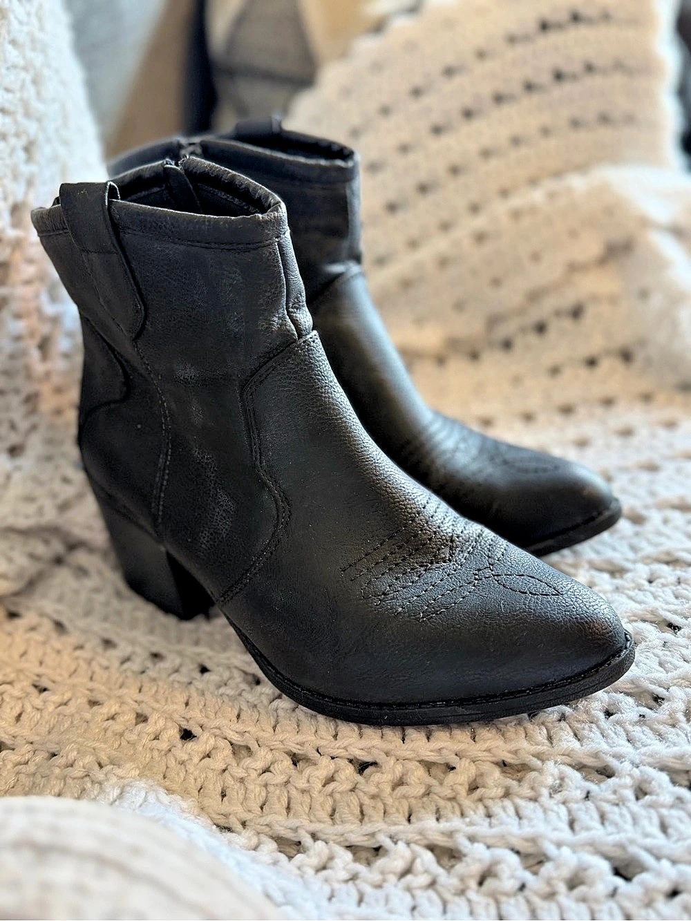 Black Ankle Boots Like New